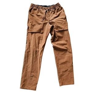 Lululemon Bowline Pants Mens Medium Utilitech Canvas Burnt Caramel LM5A97S